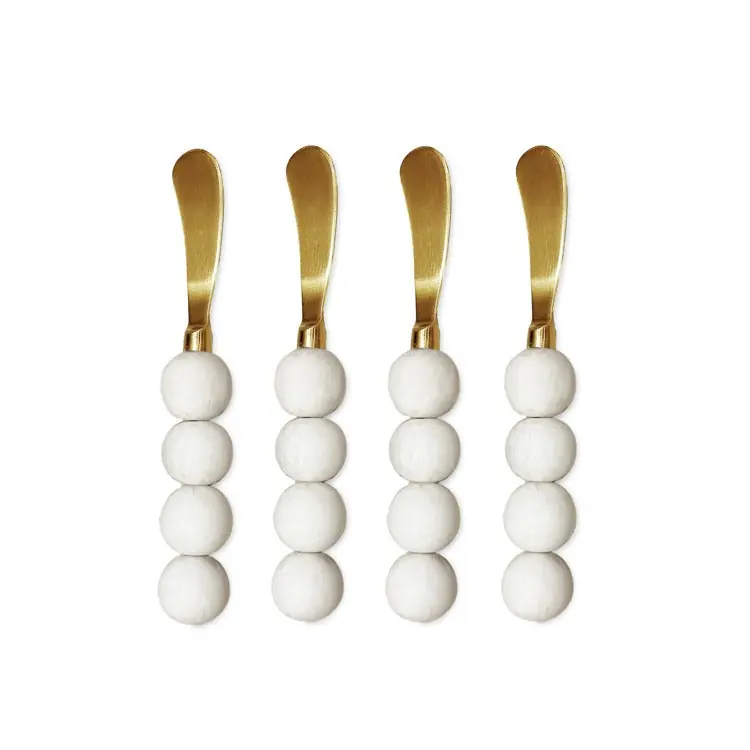 RESIN Sorbet Speaders Set of 4 ( Coconut) - BEATRIZ BALL
