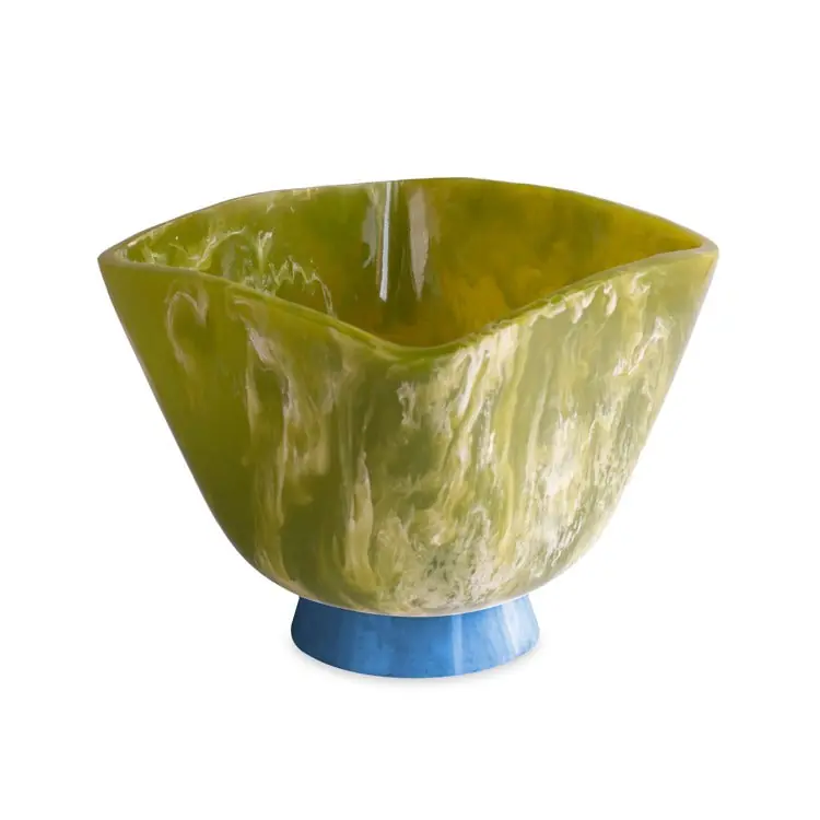 RESIN Rio Large Wine Bucket with Base (Green and Blue) - BEATRIZ BALL