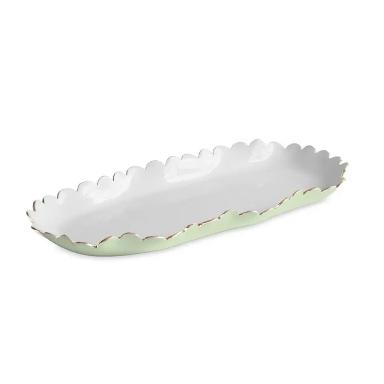 ENCANTO Colette Oblong Tray (Pistachio and White) - BEATRIZ BALL
