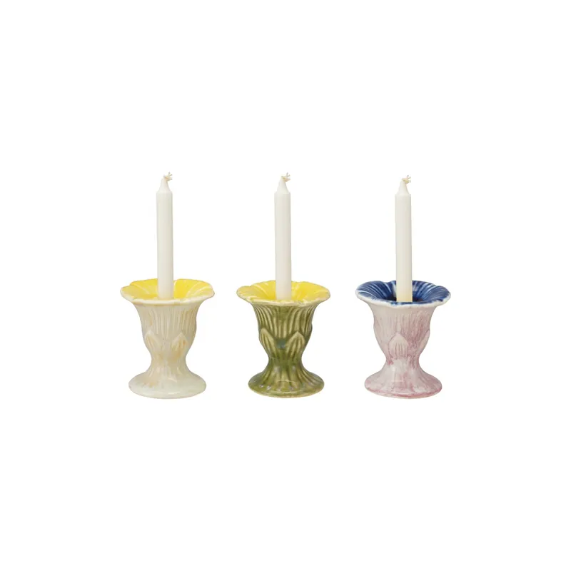 Flower Shaped Taper Holder, 3 Styles - Greenhouse Home