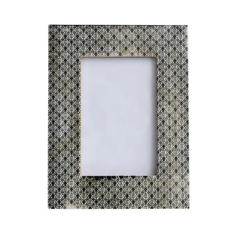 Charcoal Resin & Glass Photo Frame - Bloomingville