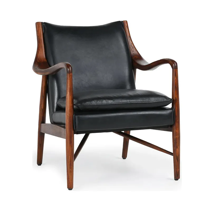 Kiannah Leather Club Chair - Classic Home