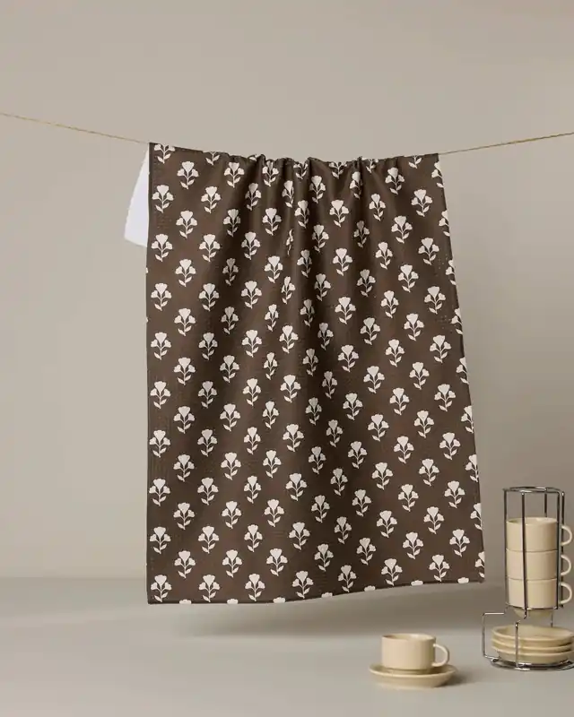 Bloom for Mom Tea Towel - Geometry