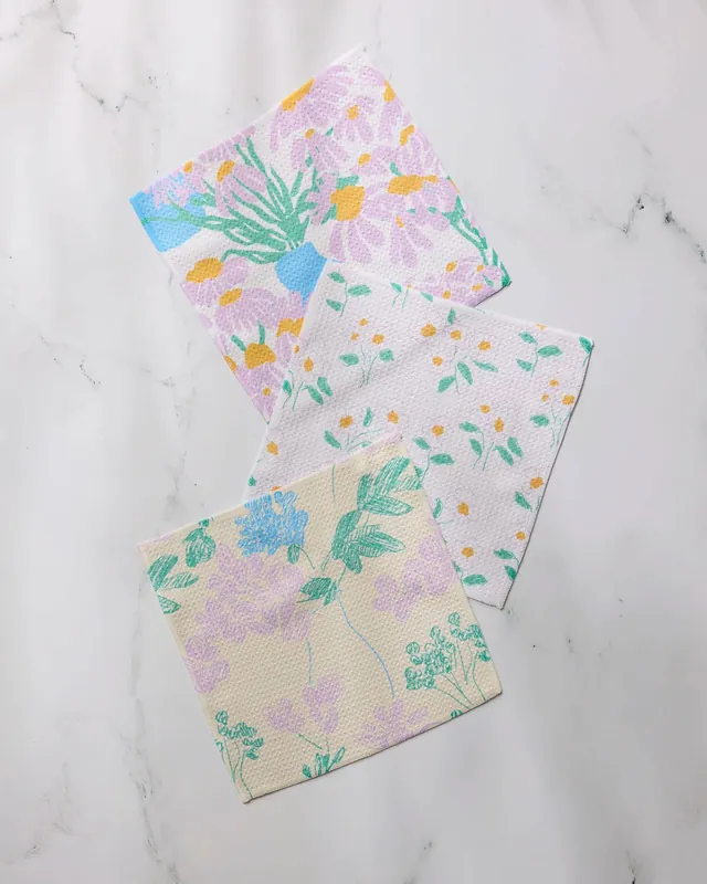 Florals for Mom Dishcloth Set - Geometry