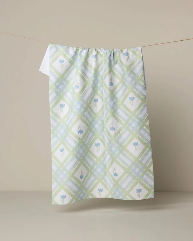 Tulip Lattice Tea Towel - Geometry