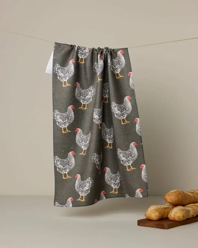 Hen House Tea Towel - Geometry