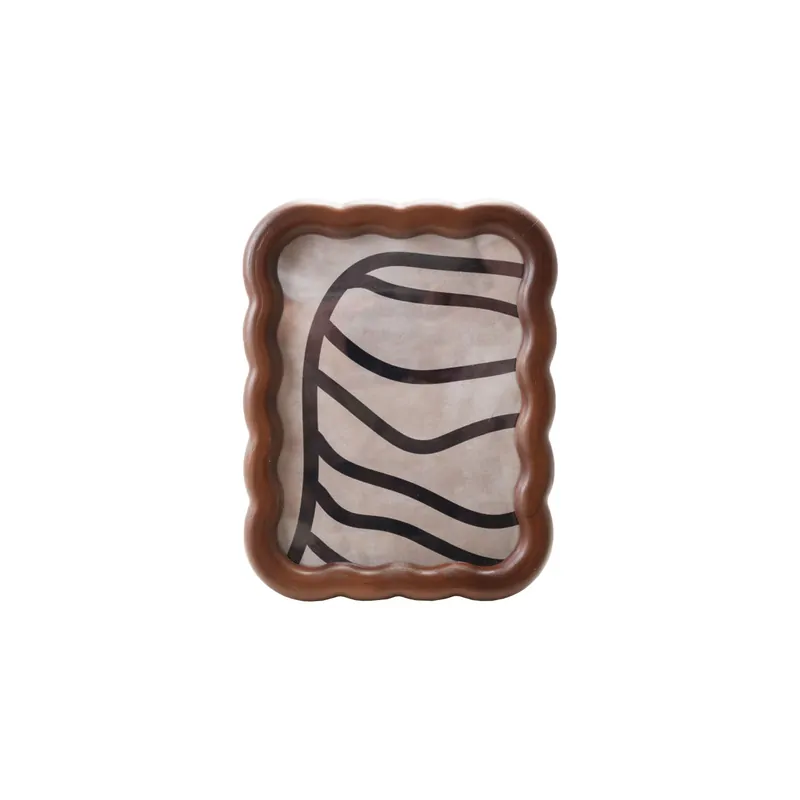 Rubberwood Scalloped Photo Frame - Bloomingville