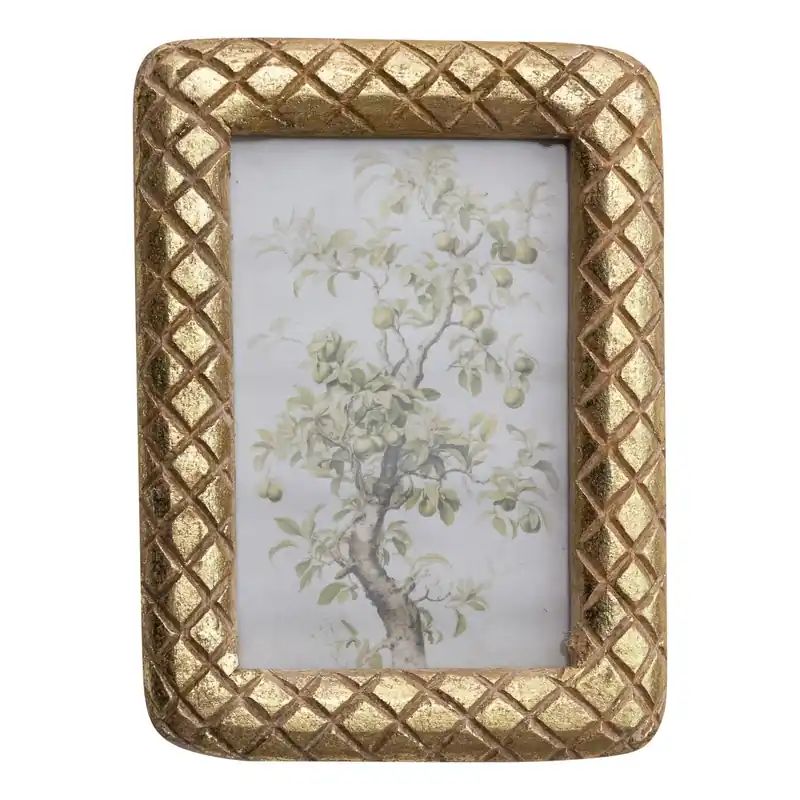 Carved Mango Wood Photo Frame - Greenhouse Home