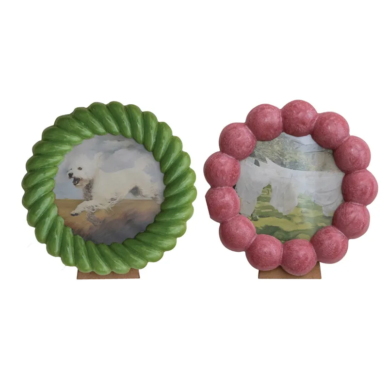 Resin Ball/Twisted Photo Frame - Greenhouse Home