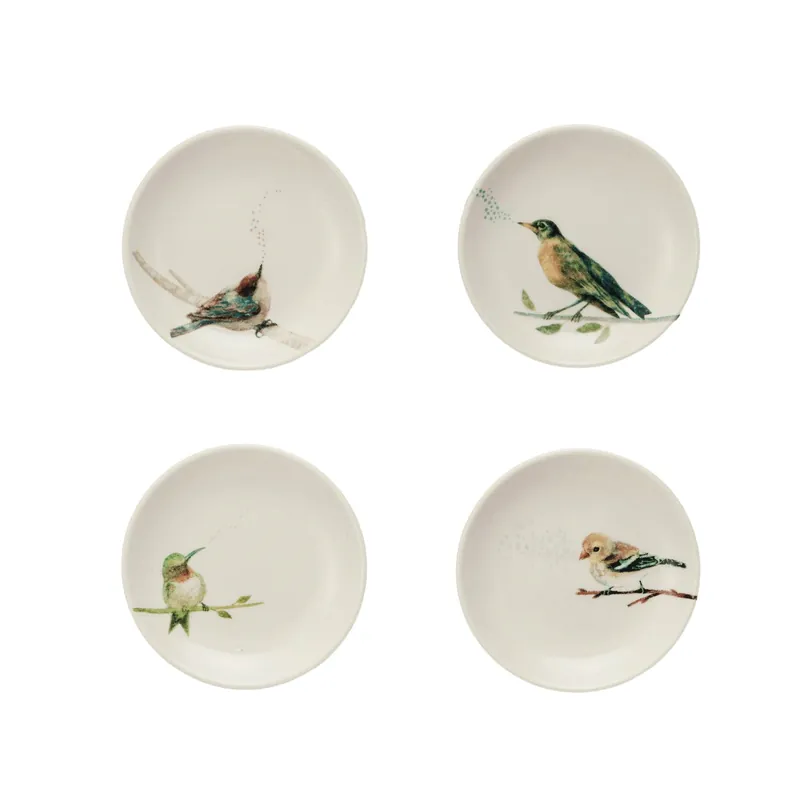 Stoneware Dish w/ Bird on Branch - Greenhouse Home