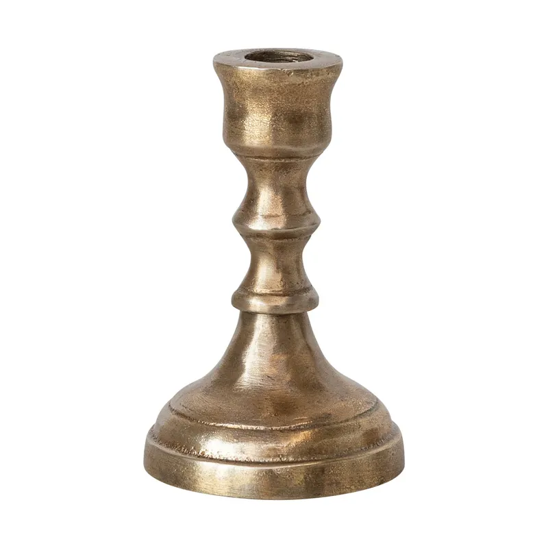Cast Aluminum Taper Holder - Greenhouse Home