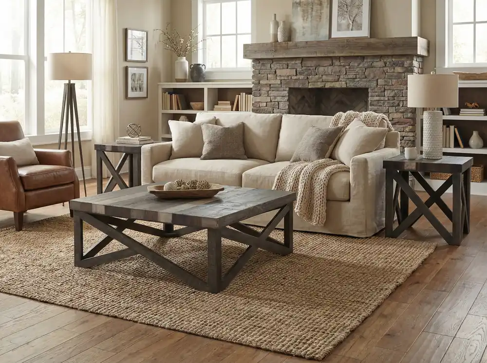 WESTMINISTER 3 PIECE COFFEE TABLE SET - Mollai Collections