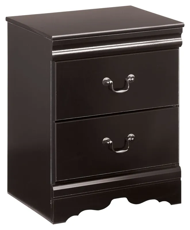Huey Vineyard - Two Drawer Night Stand - Black