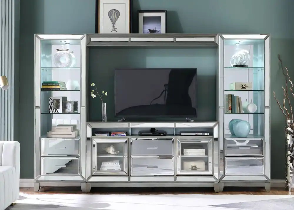 4 PIECE ENTERTAINMENT CENTER - Mollai Collections
