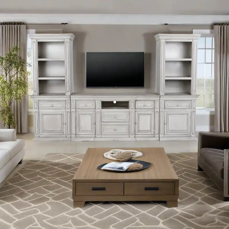 ASPEN / MAGNOLIA 3 PIECE ENTERTAINMENT CENTER - Mollai Collections