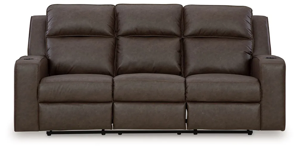Lavenhorne - Rec Sofa W/Drop Down Table - Granite