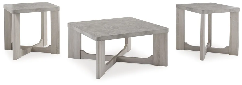 Garnilly - Occasional Table Set (Set of 3) - Whitewash