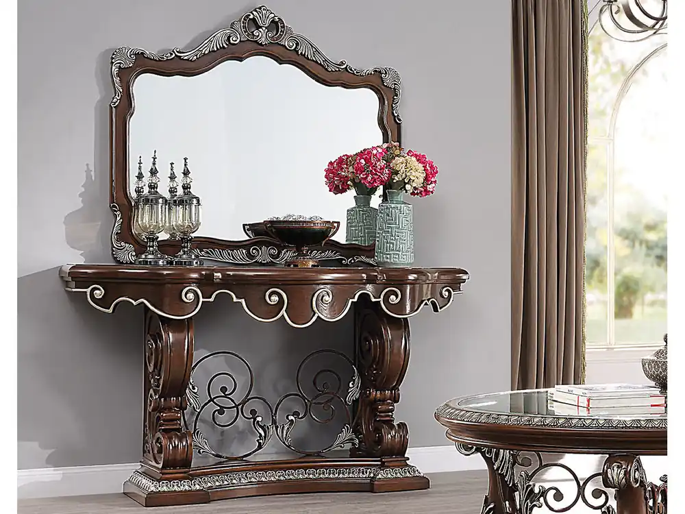 Versailles Console table with mirror - Mollai Collections
