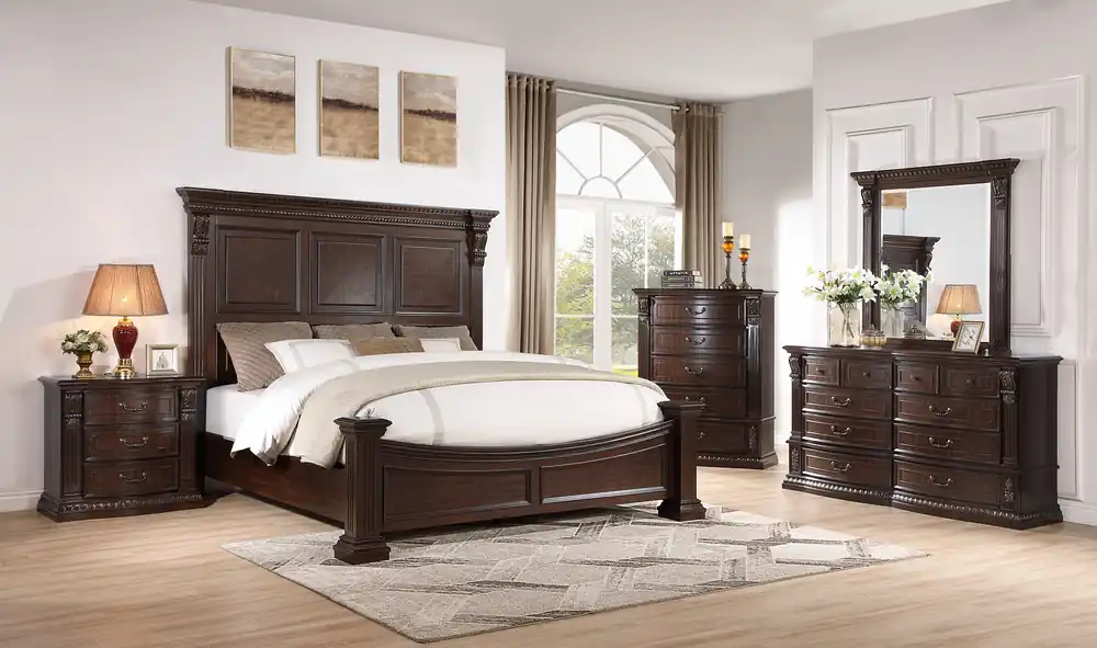 Cherry Traditional Chest of Drawers - Mollai Collections
