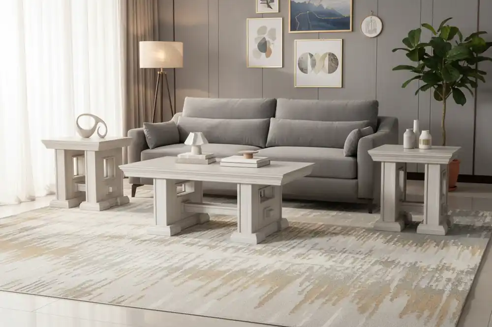 ASPEN / MAGNOLIA 3 Piece Coffee Table Set - Mollai Collections