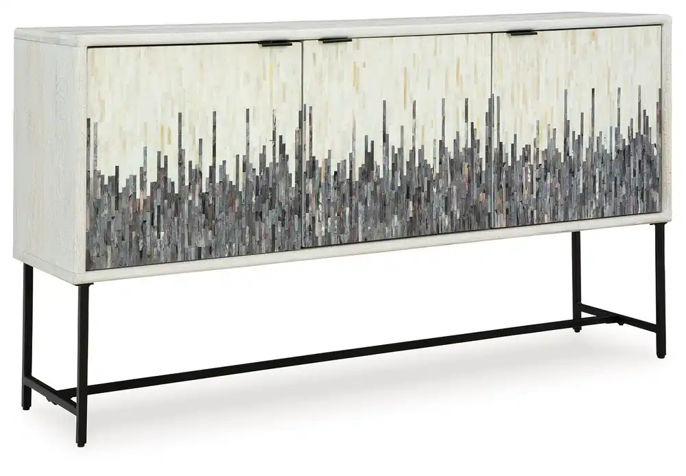 Freyton - Accent Cabinet - White / Gray