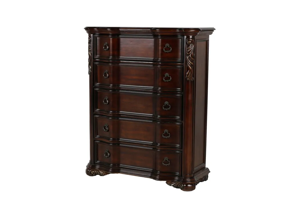 Traditional Style 5-Drawer Chest