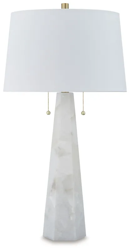 Laurellen - Alabaster Table Lamp - White