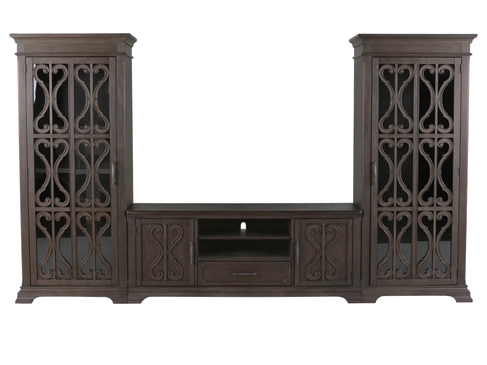 Artesian 3 Piece Entertainment Center - Reclaimed Grey Oak