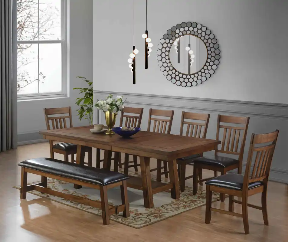 8 Piece Extendable Dining Room Set - Mollai Collections