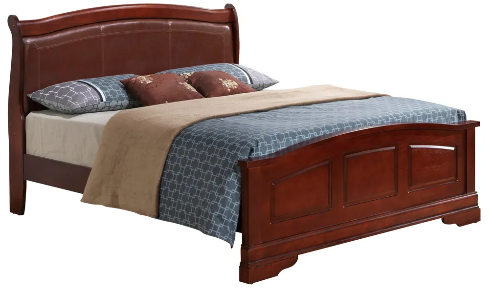Panel Sleigh Bed Elegantly Crafted - Glory Furniture