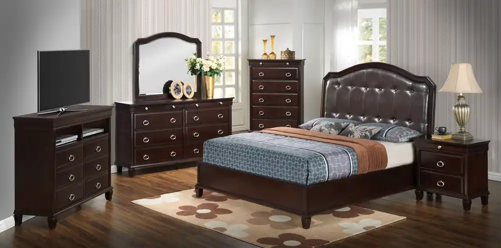 Bed With Transitional Design - Glory Furniture