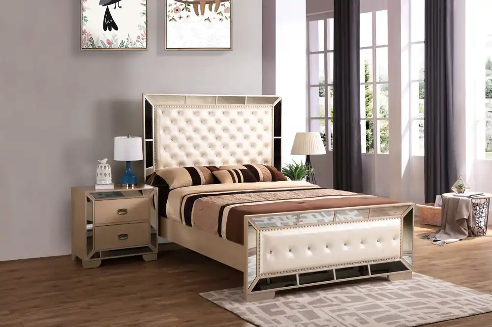 Stylish Contemporary Bed With Minimalist Design - Glory Furniture