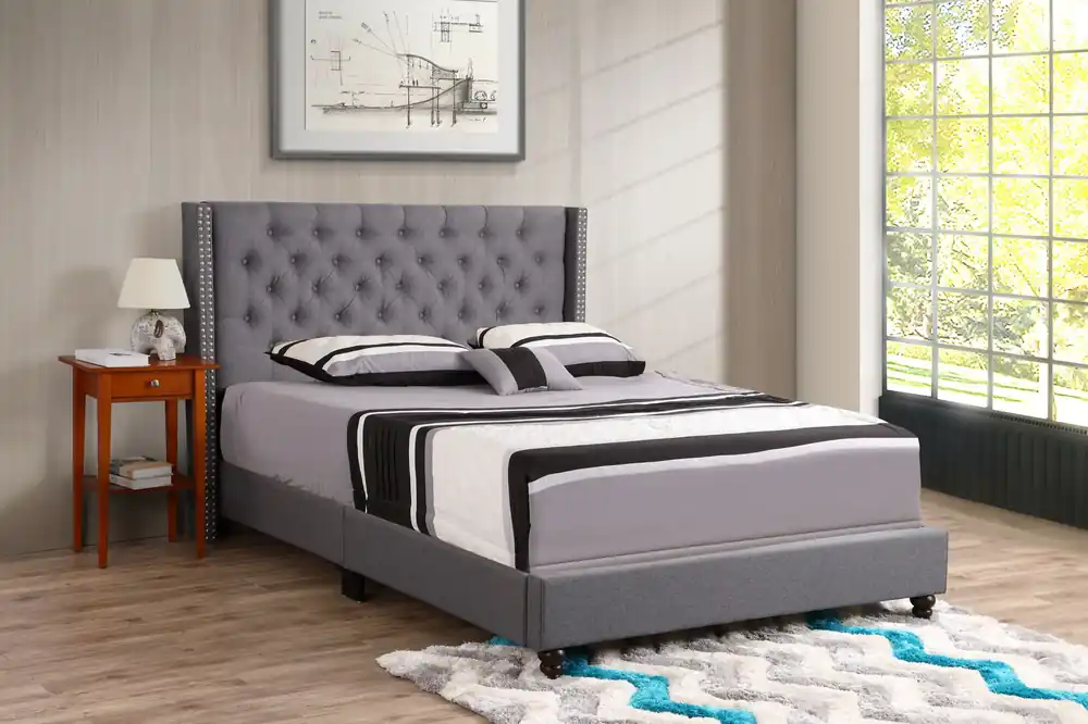 Nailhead Bed Transitional Vibrant - Glory Furniture