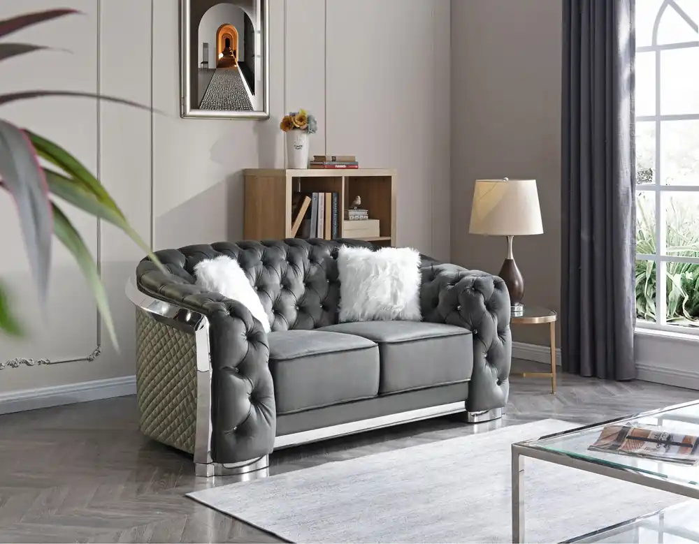 Loveseat With Flared Arms - Glory Furniture