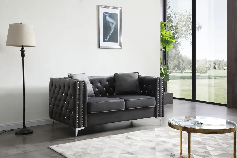 Elegant Track Arm Loveseat - Glory Furniture