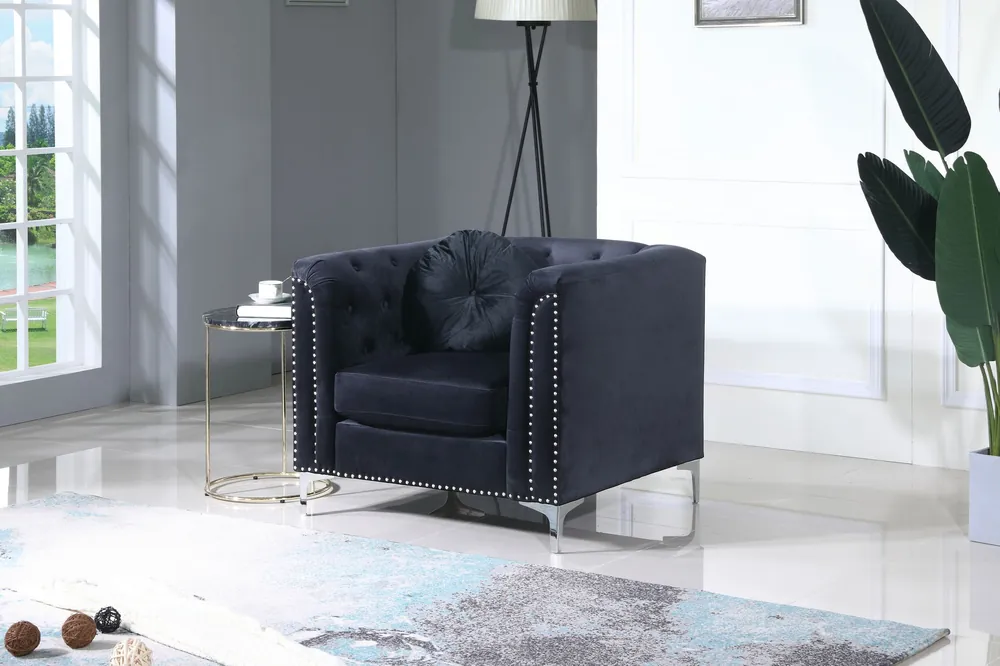 Contemporary Sloped Arm Chair - Glory Furniture