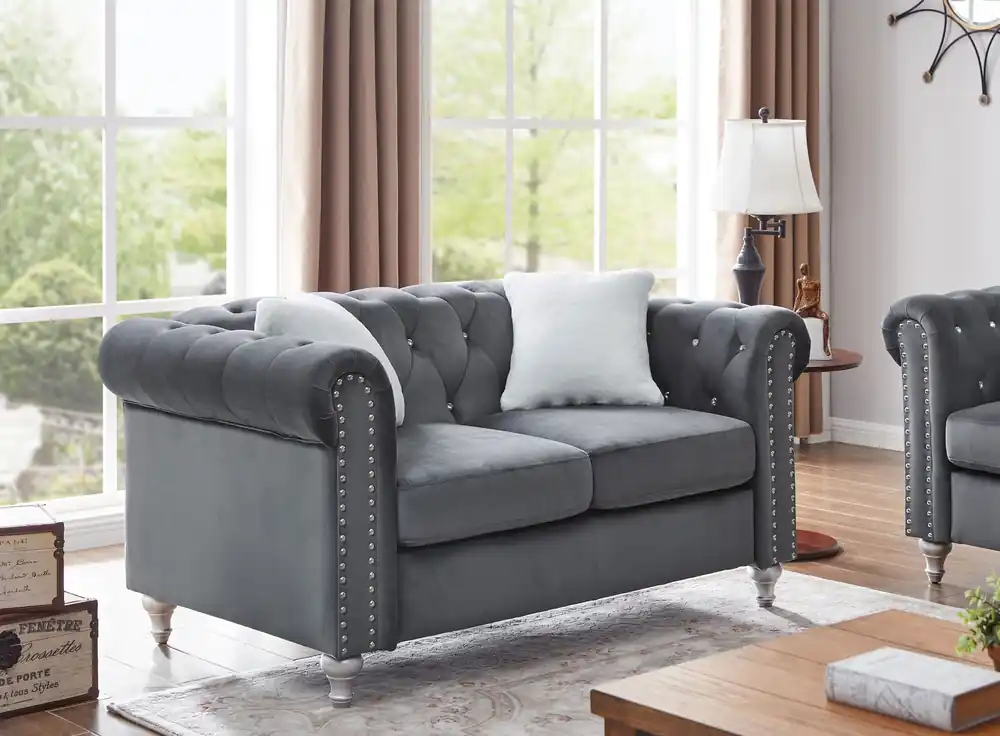 Stylish Contemporary Loveseat - Glory Furniture