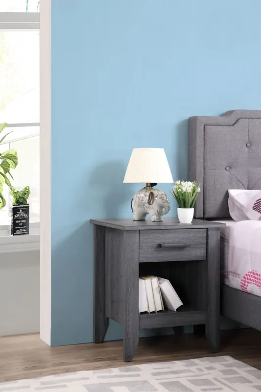 Roller Drawer Glides Nightstand - Glory Furniture