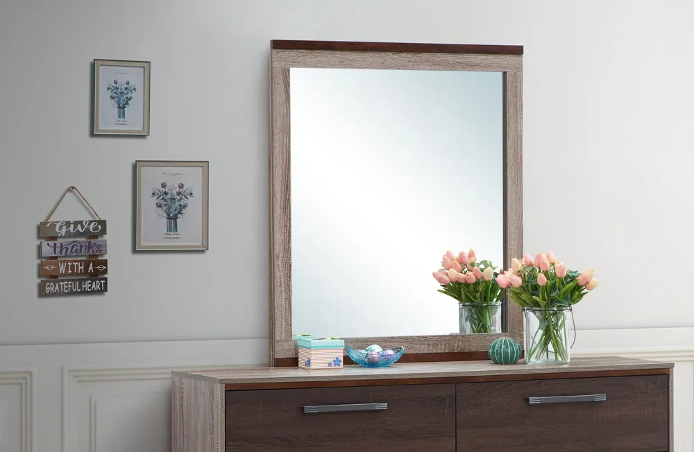 Magnolia - Mirror - Gray / Brown