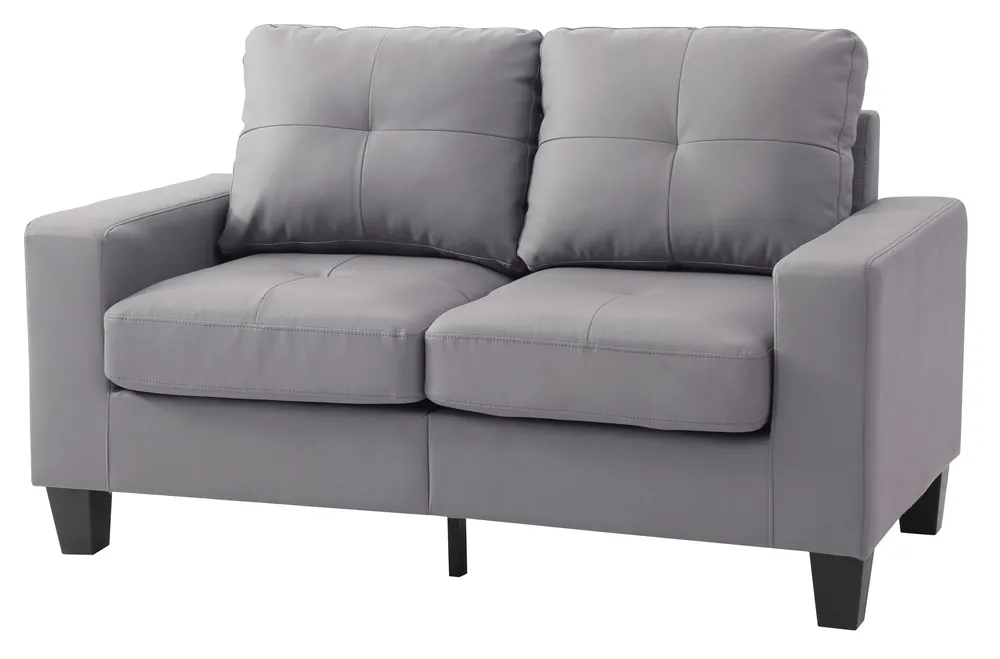 Upholstered Track Arm Loveseat For Cozy Spaces - Glory Furniture