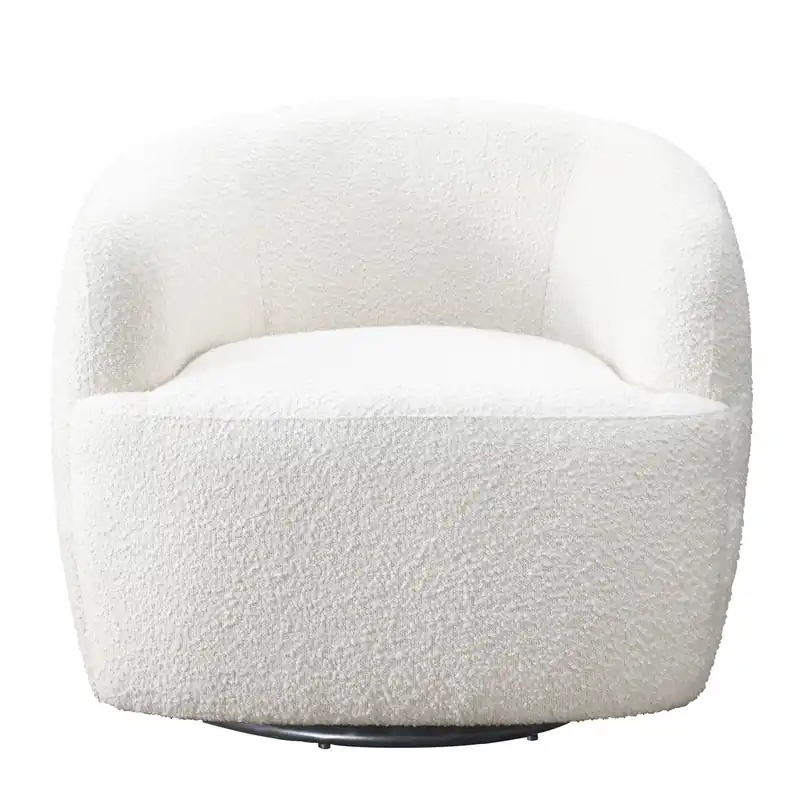 Mina - Swivel Chair - White