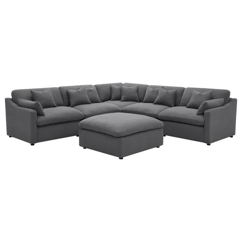 Hobson - Upholstered Modular Sectional Sofa With Ottoman