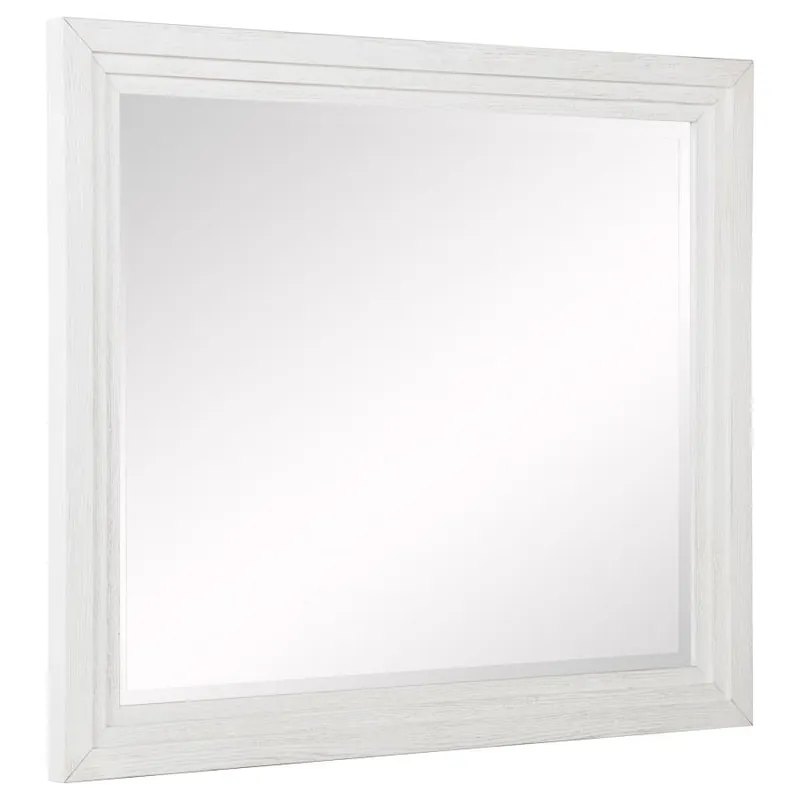 Marielle - Dresser Mirror - Distressed White