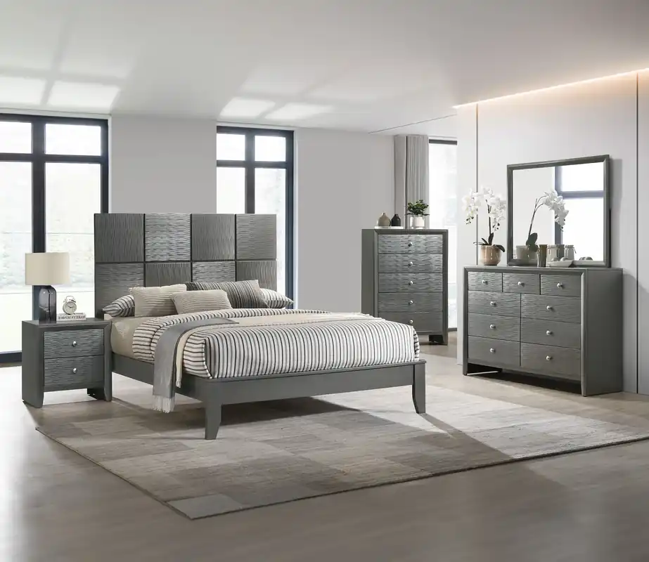 Denker - Nightstand - Gun Metal