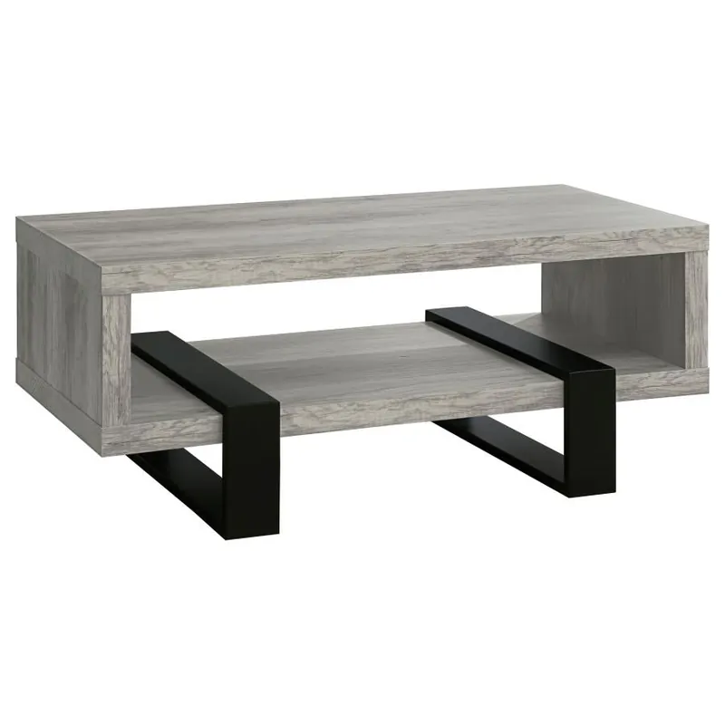Dinard - Engineered Wood Coffee Table - Gray Driftwood