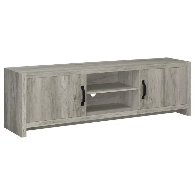 Burke - 2 Door Engineered Wood TV Stand - Gray Driftwood