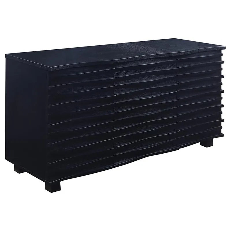 Stanton - 3-Drawer Sideboard Buffet Storage Cabinet - Black
