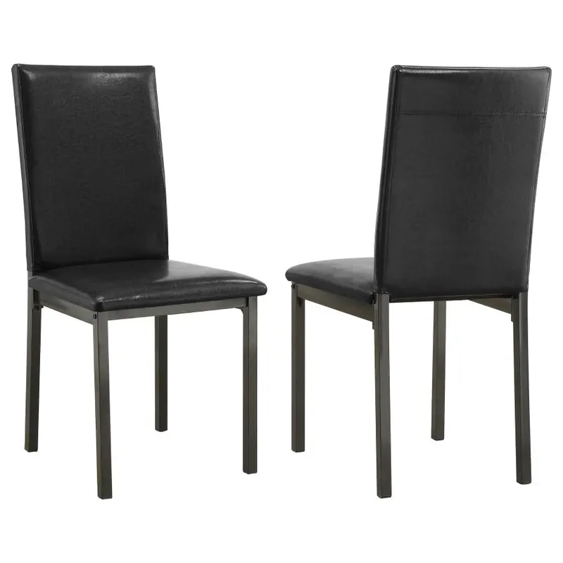 Garza - Upholstered Dining Side Chairs (Set of 2) - Black