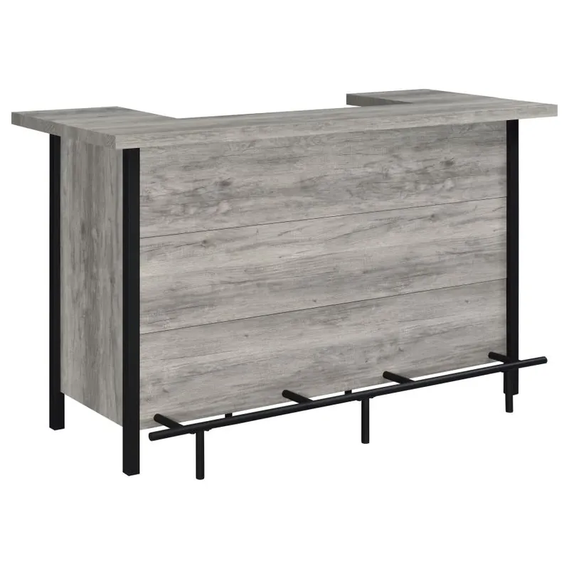 Bellemore - Freestanding Home Bar Wine Cabinet - Gray Driftwood