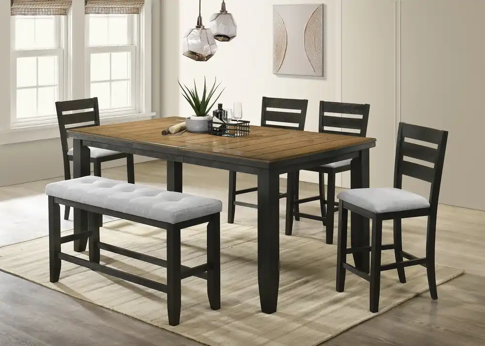 Bardstown Counter Height Chair Wheat Charcoal - Crown Mark-2